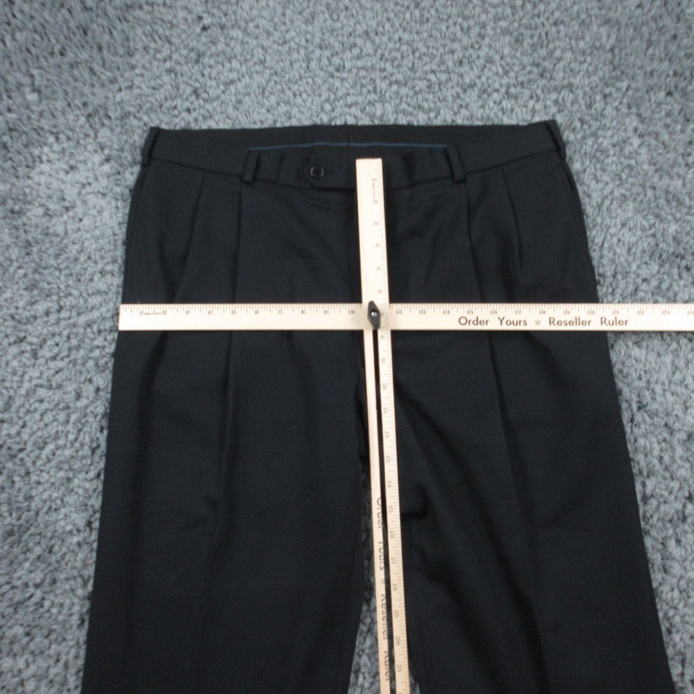 Brooks Brothers Pants Mens 38x30 Dark Blue Wool Cuffed Madison 36x26* - Picture 4 of 16